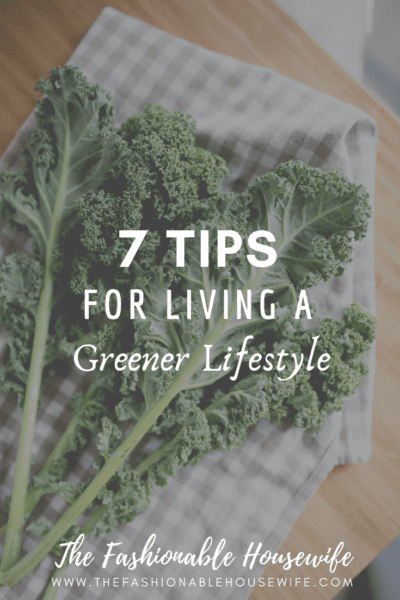 7 Tips For Living A Greener Lifestyle