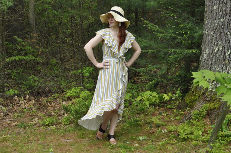 Today’s Outfit: Ruffle Wrap Dress from Sophie & Trey