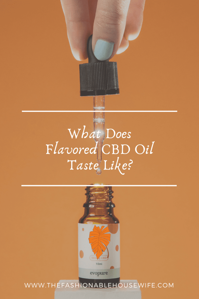 What Does Flavored CBD Oil Taste Like?