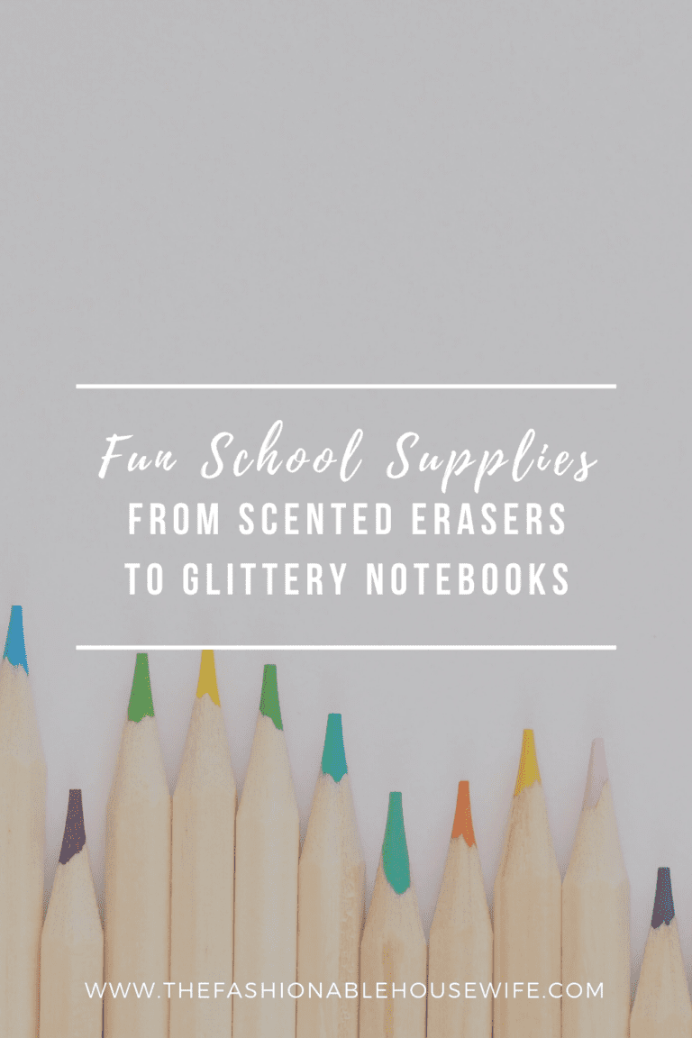 Fun School Supplies From Scented Erasers to Glittery Notebooks