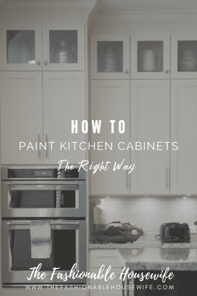 How To Paint Kitchen Cabinets The Right Way