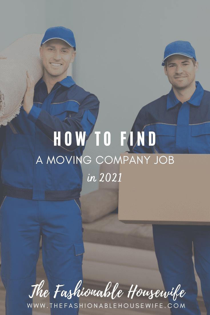 How to Find a Moving Company Job