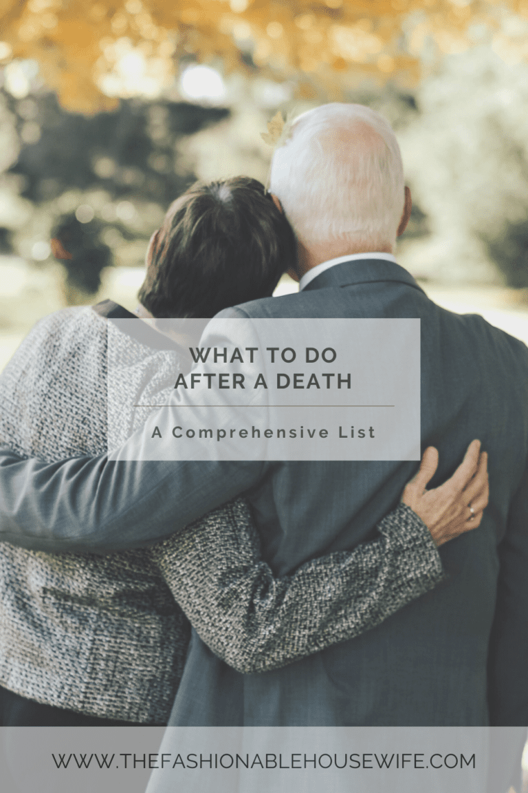 What To Do After a Death: A Comprehensive List