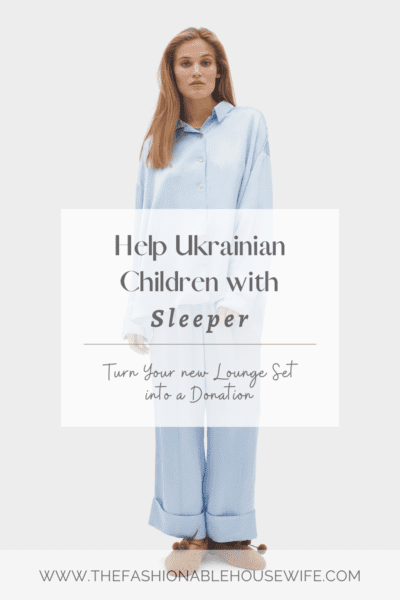 Help Ukrainian Children with Sleeper – Turn Your new Lounge Set into a Donation