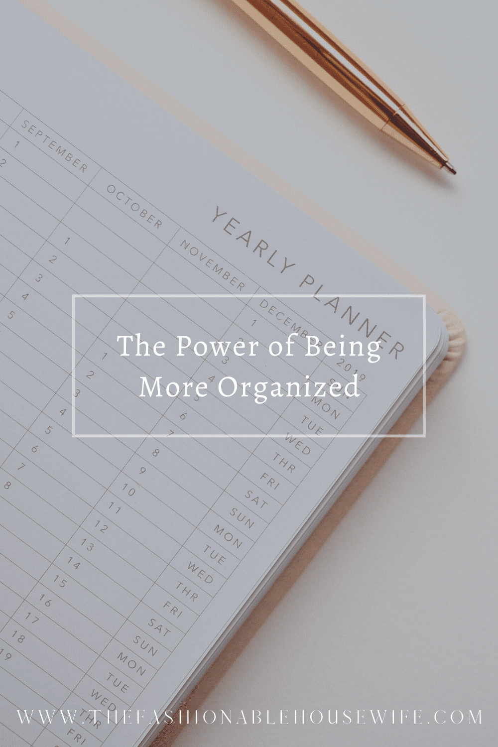 The Power of Being More Organized