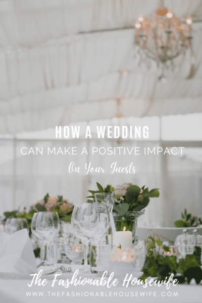 How a Wedding Can Make a Positive Impact