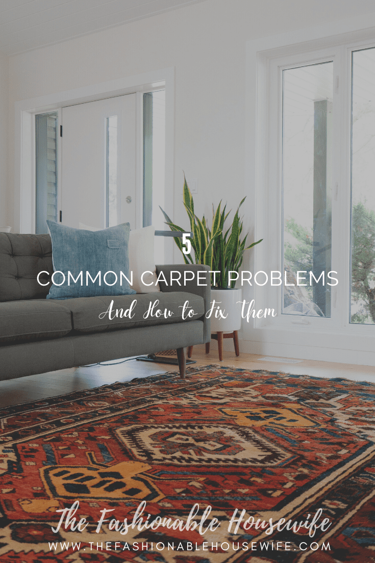 5 Common Carpet Problems and How to Fix Them