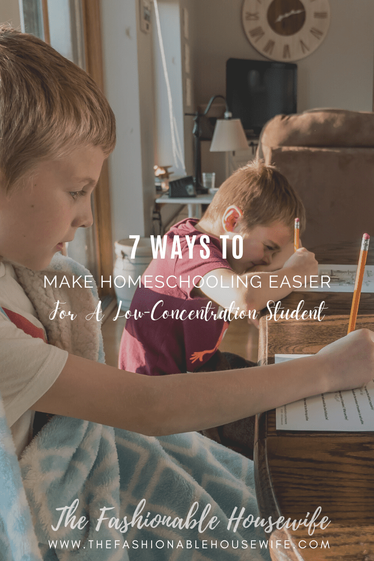 7 Ways To Make Homeschooling Easier For A Low-Concentration Student