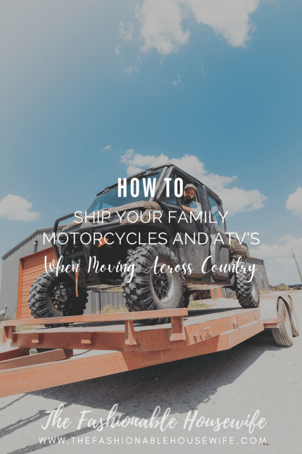 How to Ship Your Family Motorcycles and ATV's When Moving