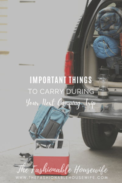 Important Things To Carry During Your Next Camping Trip