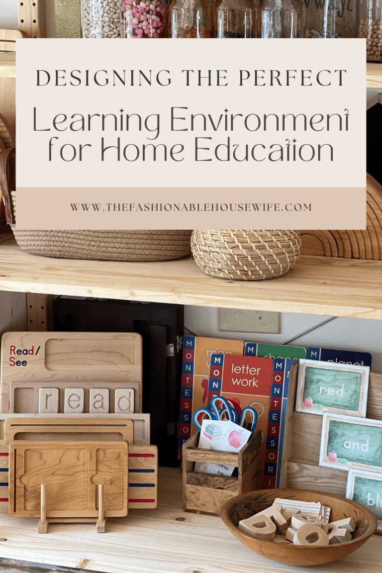 Designing the Perfect Learning Environment for Home Education – Pynelycom
