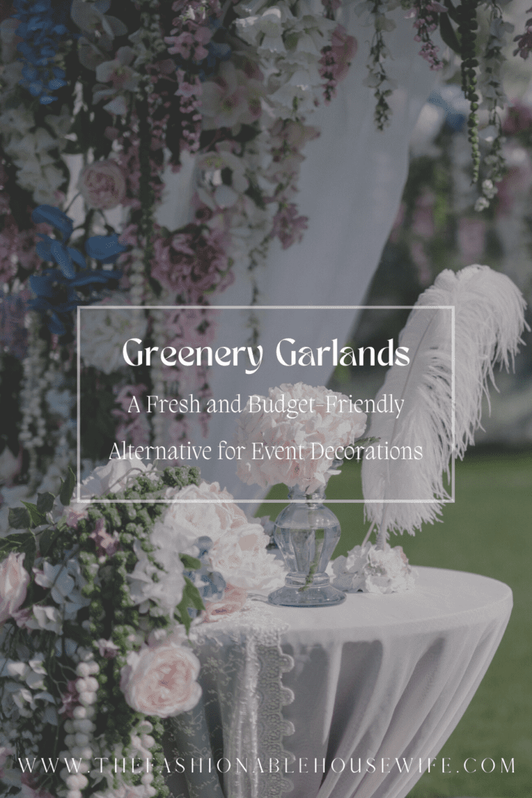 Greenery Garlands: A Fresh and Budget-Friendly Alternative for Event Decorations