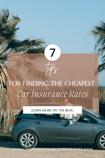 5 Tips for Finding the Cheapest Car Insurance Rates