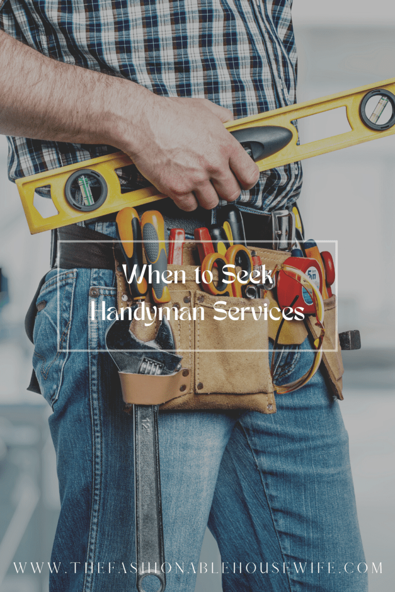 When to Seek Handyman Services