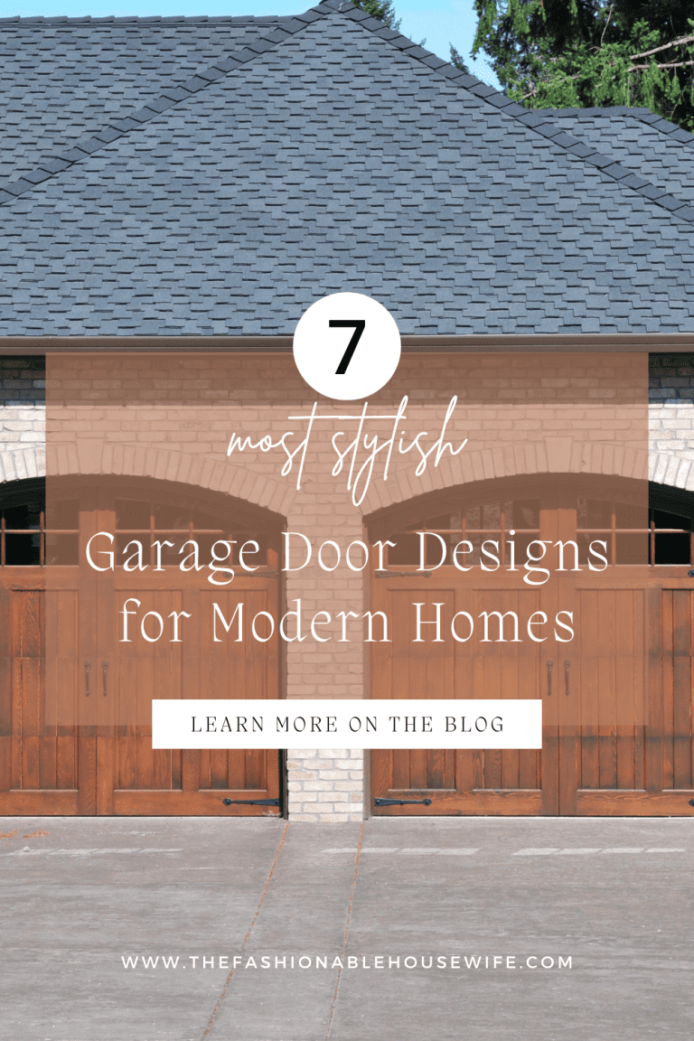 Top 7 Most Stylish Garage Door Designs for Modern Homes