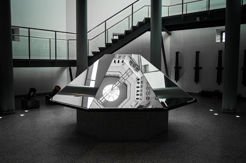Mirrors in Royal Armouries Museum in Leeds