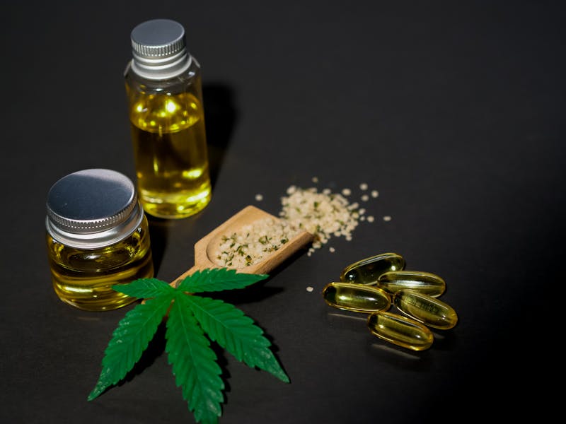 Photo of hemp seed oil
