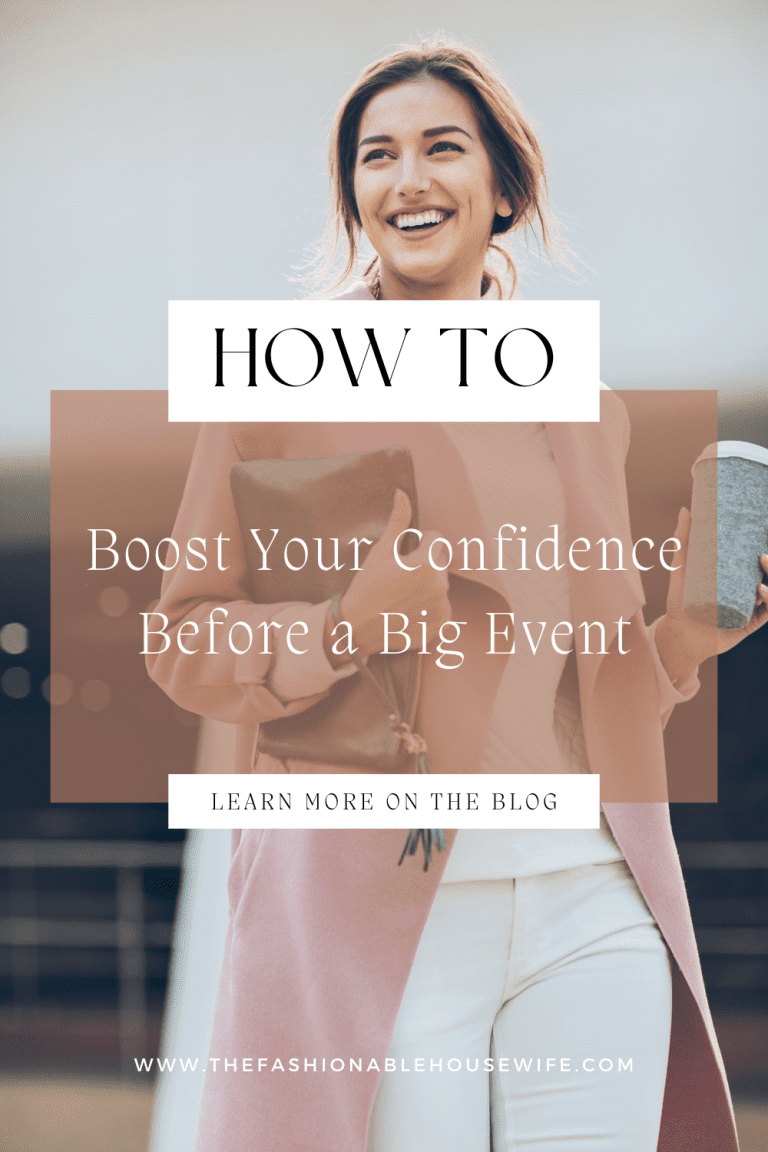 How to Boost Your Confidence Before a Big Event