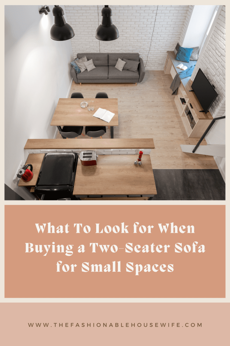 What To Look for When Buying a Two-Seater Sofa for Small Spaces?