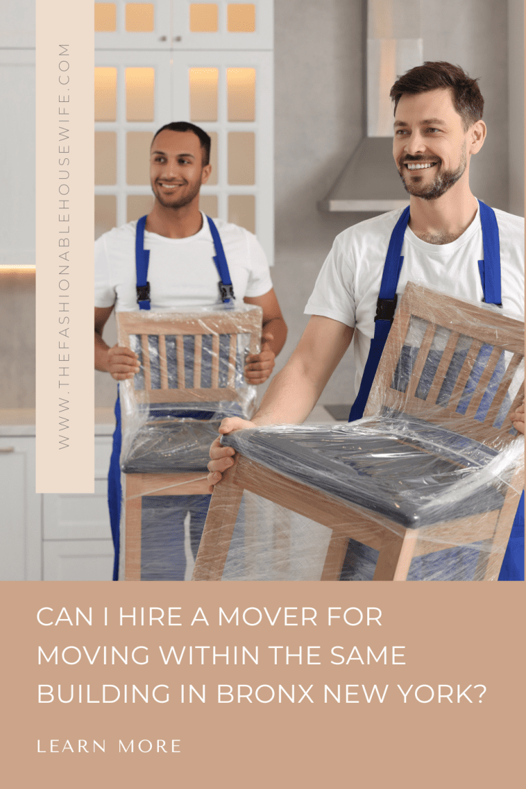 Can I Hire a Mover for Moving Within the Same Building in the Bronx New York?