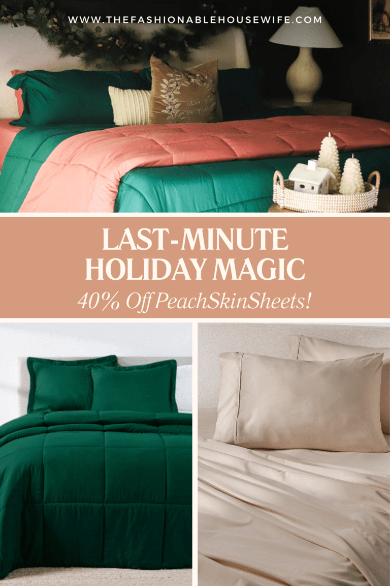 Last-Minute Holiday Magic: 40% Off PeachSkinSheets!
