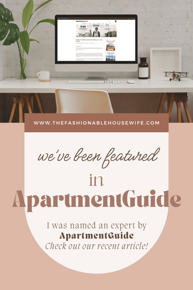 I was named an expert by ApartmentGuide
