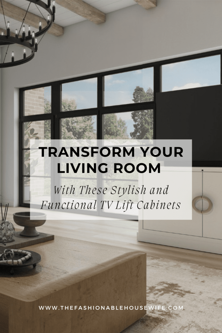 Transform Your Living Room with These Stylish and Functional TV Lift Cabinets 