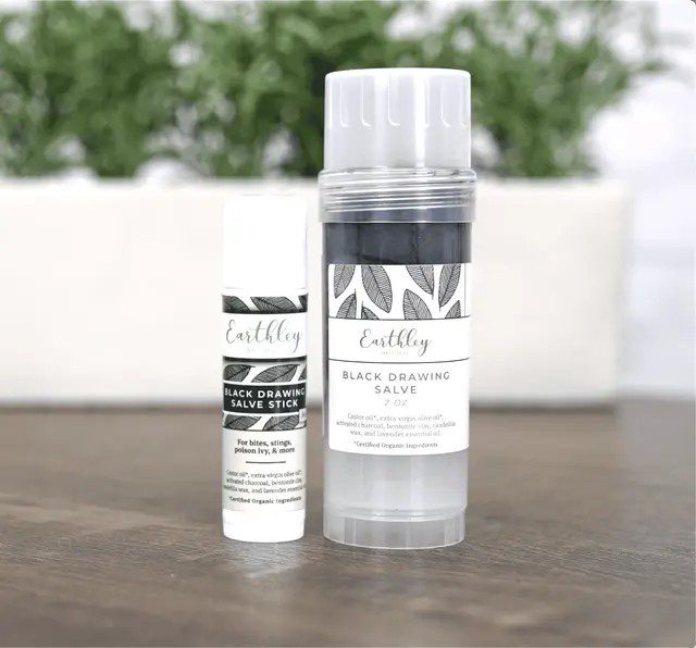 black drawing salve