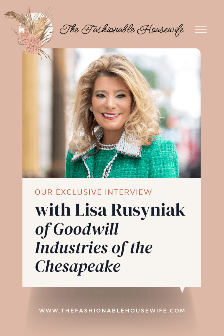 Interview with Lisa Rusyniak with Goodwill Industries of the Chesapeake
