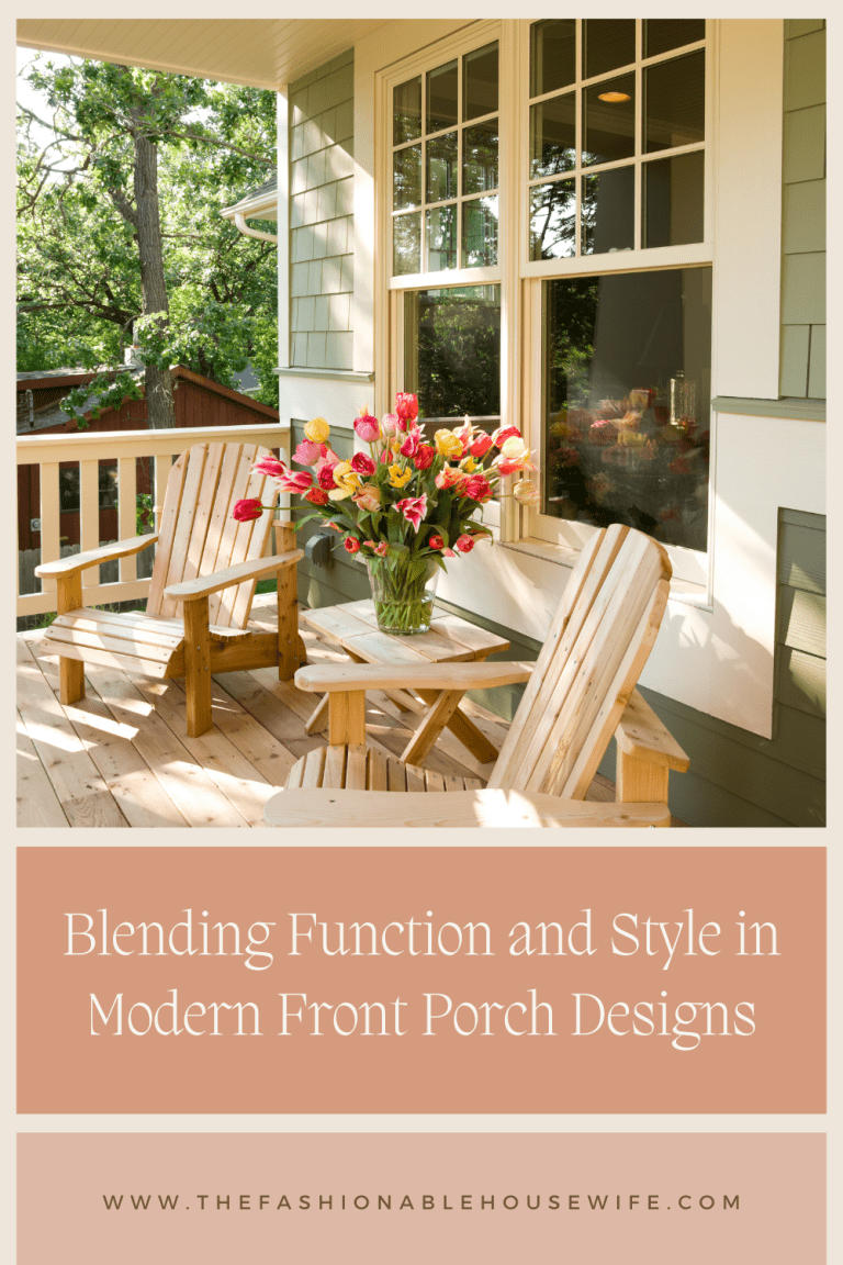 Blending Function and Style in Modern Front Porch Designs