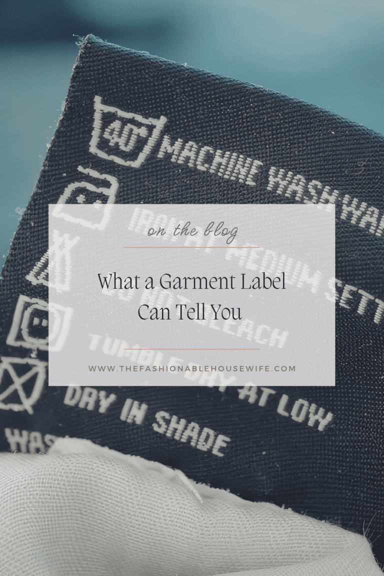 What a Garment Label Can Tell You 